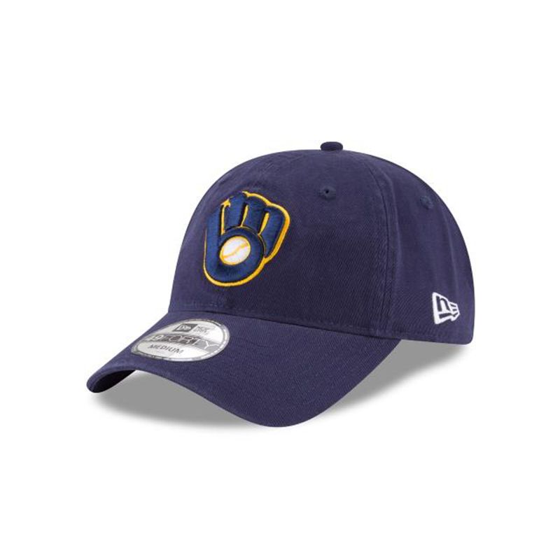 MLB Milwaukee Brewers Core Fit Alt 2 49Forty Fitted (QBL7802) - Blue New Era Caps